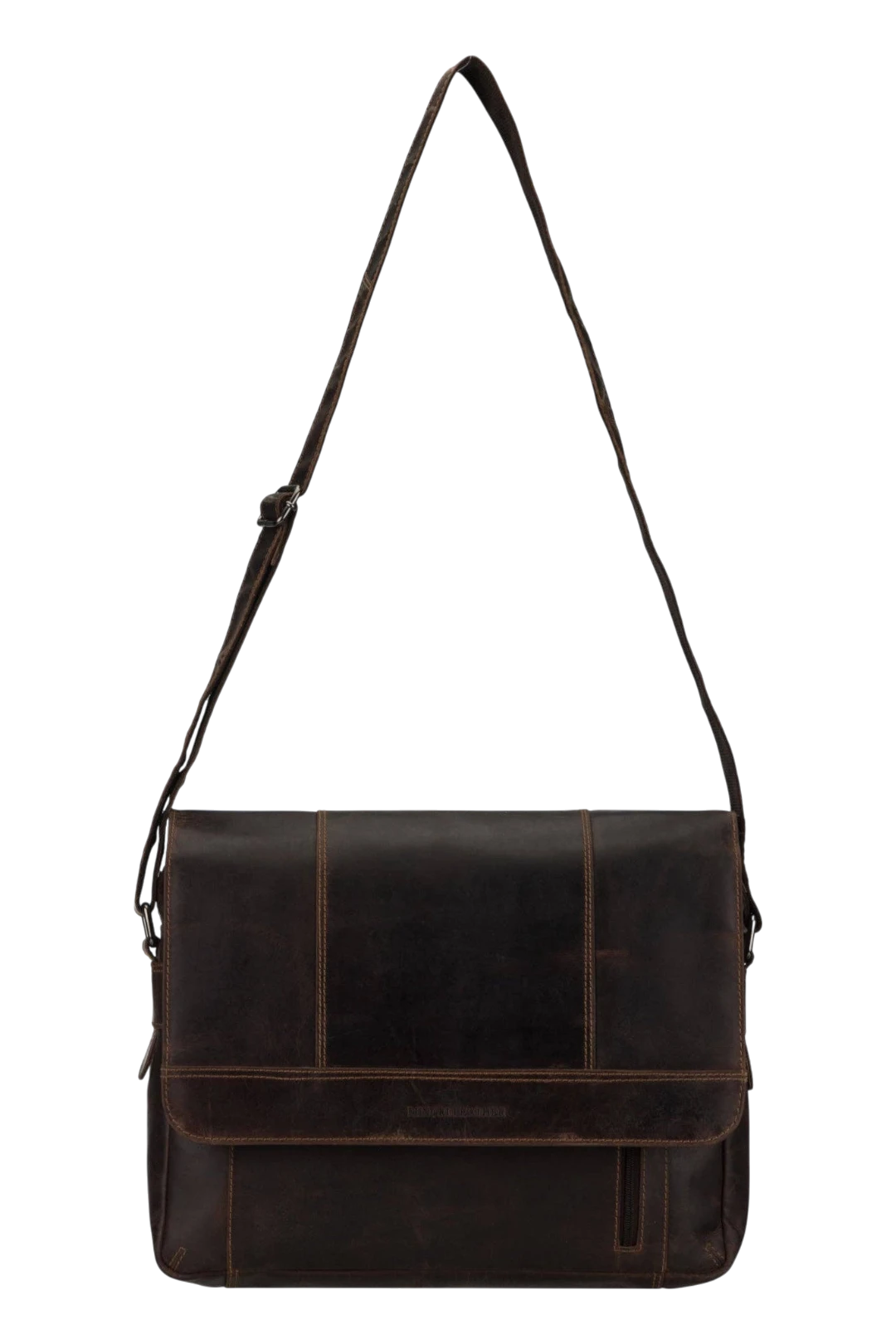 Jordan Leather Messenger Bag 15.6" – Brown