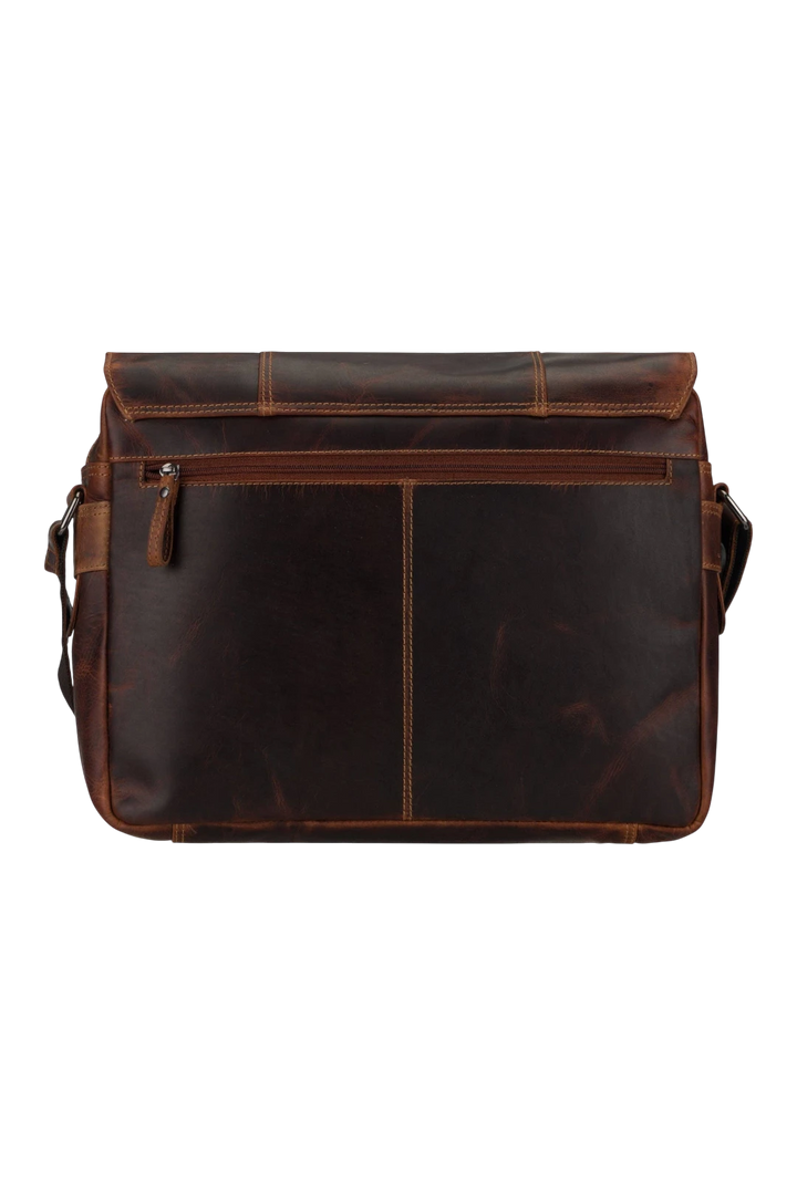 Jordan Leather Messenger Bag 15.6" – Chestnut