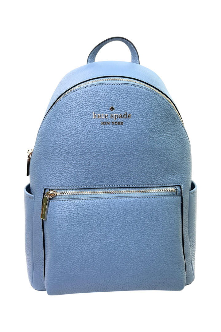 Kate Spade Leila Pebbled Leather Medium Dome Backpack - Dusty Blue