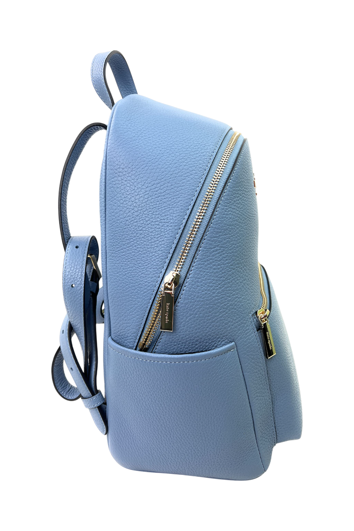 Kate Spade Leila Pebbled Leather Medium Dome Backpack - Dusty Blue