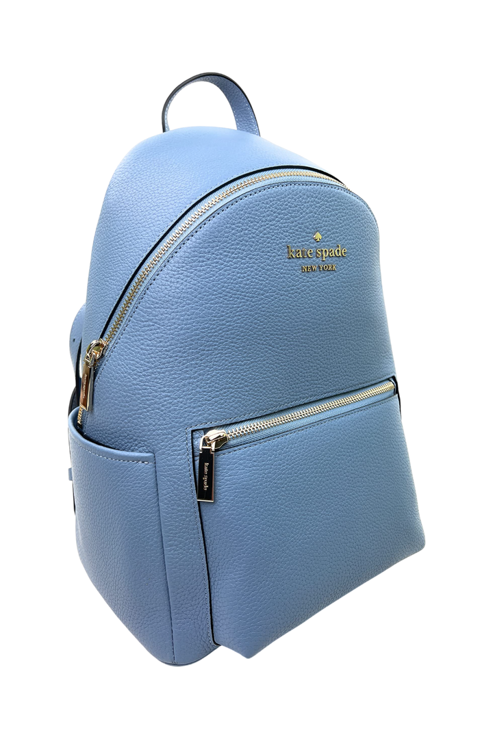 Kate Spade Leila Pebbled Leather Medium Dome Backpack - Dusty Blue