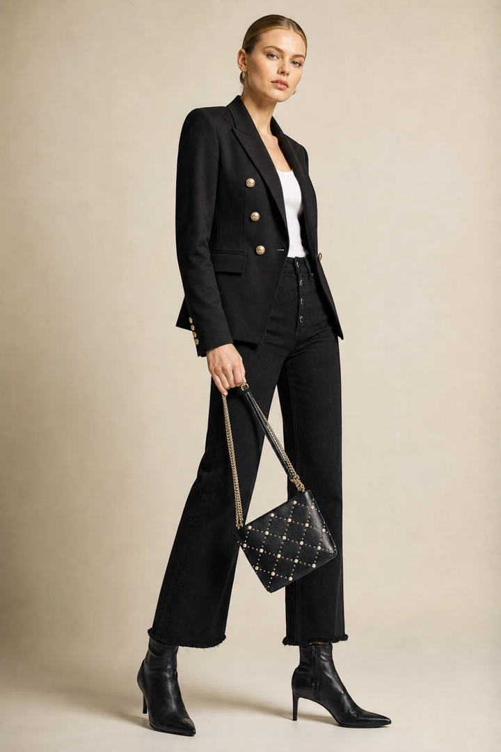Kate Spade Hayes Street Pearl Ellery Crossbody Bag – Black