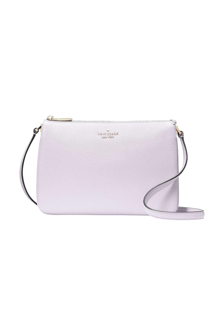 Kate Spade Leila Triple Gusset Crossbody - Lilac Moon