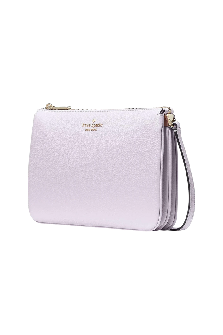 Kate Spade Leila Triple Gusset Crossbody - Lilac Moon