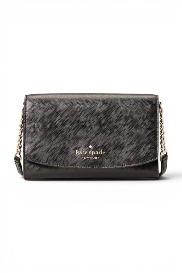 Kate Spade Staci Small Flap Crossbody Bag – Black
