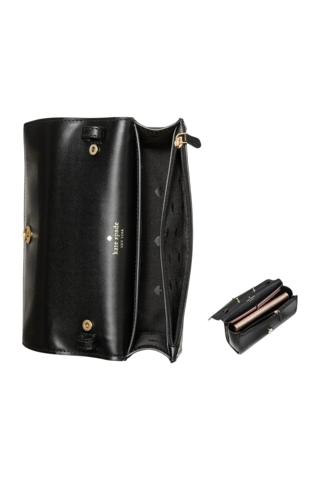 Kate Spade Staci Small Flap Crossbody Bag – Black