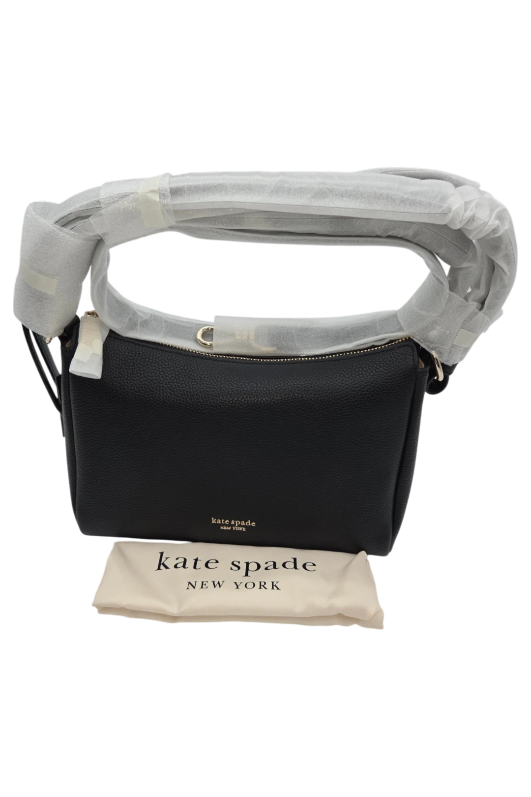 Kate Spade Knott Medium Shoulder Pebbled Leather Bag - Black