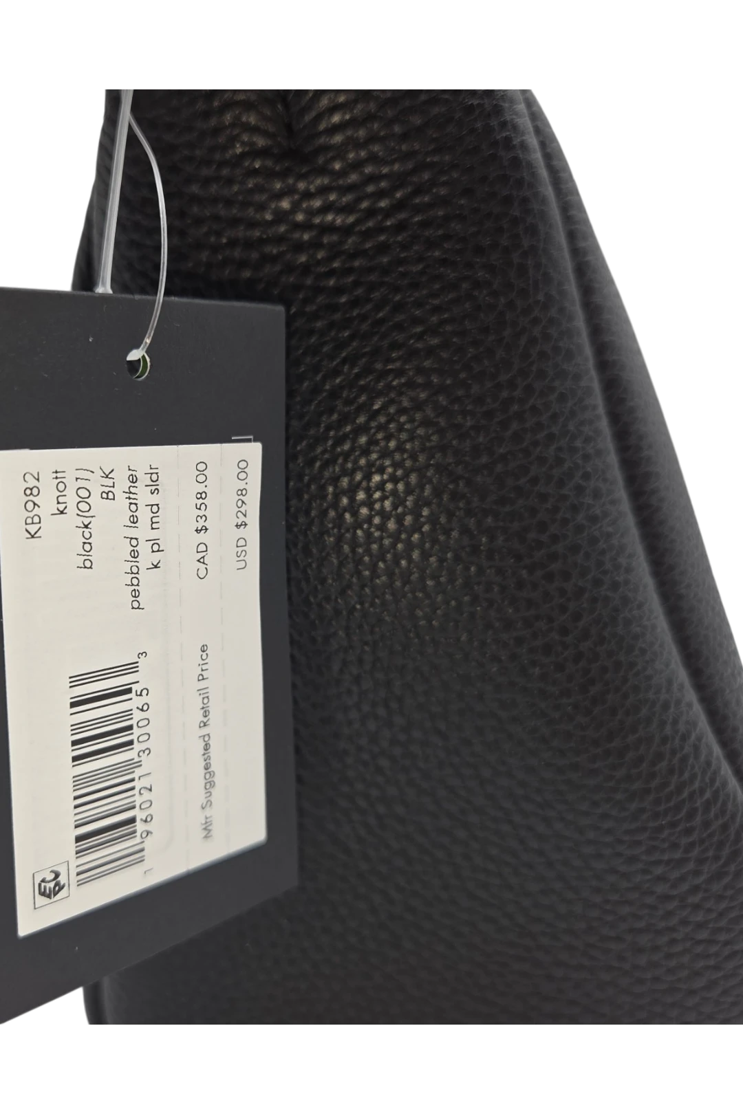Kate Spade Knott Medium Shoulder Pebbled Leather Bag - Black