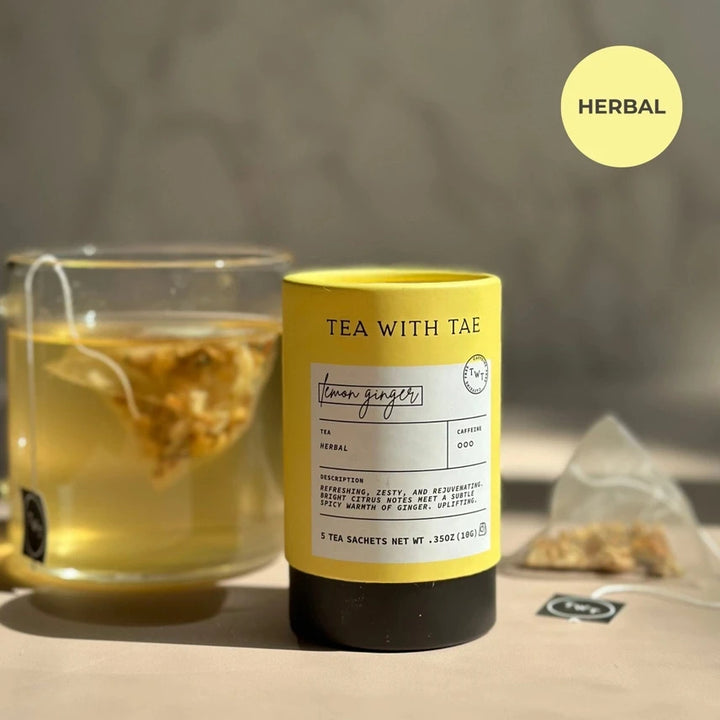 Lemon Ginger Herbal Tea Mini Tube