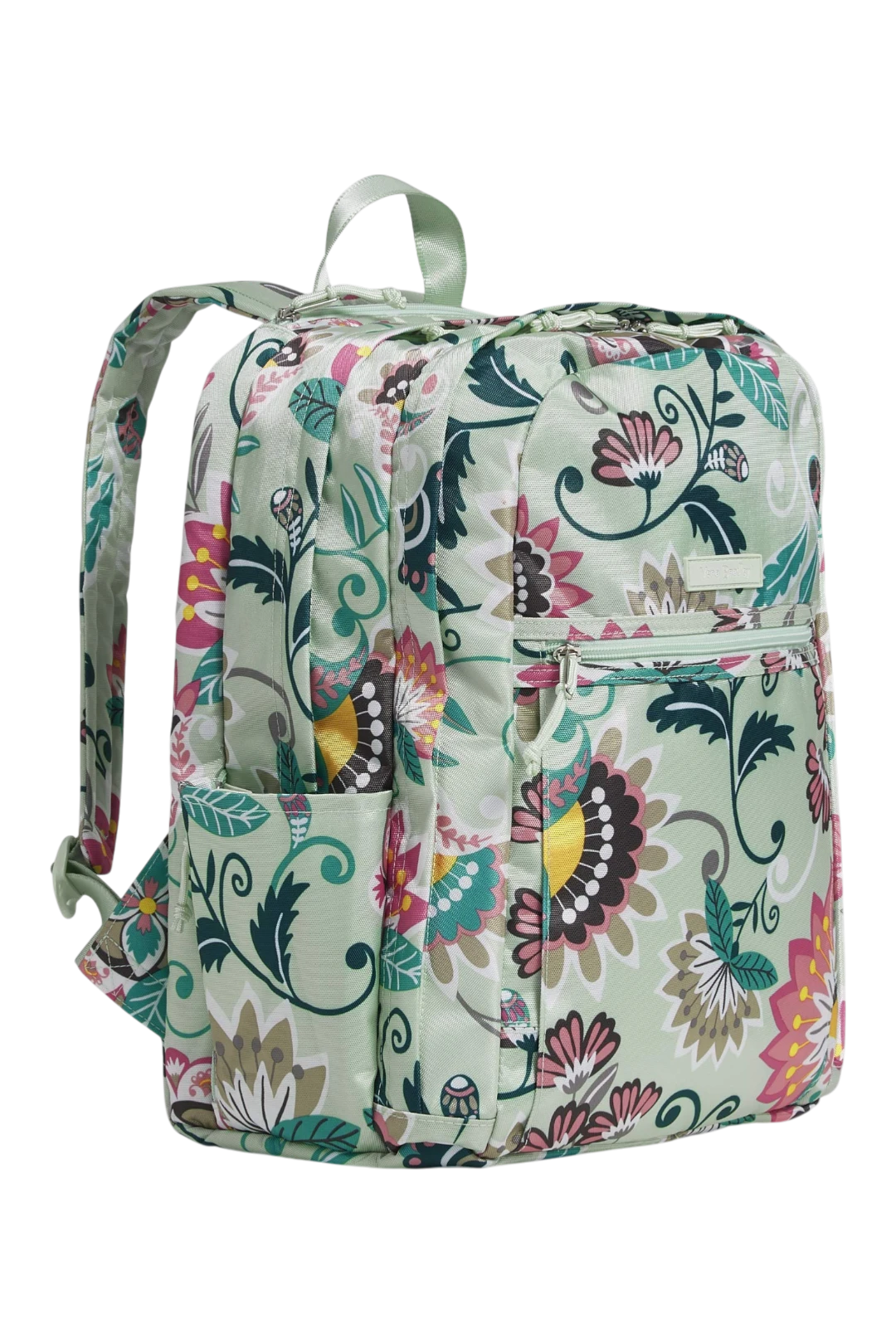 Vera Bradley Lighten Up Grand Backpack – Mint Flowers