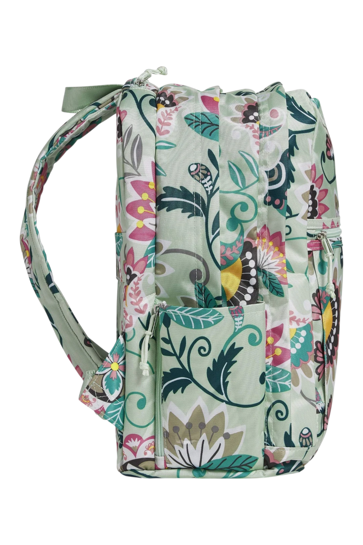 Vera Bradley Lighten Up Grand Backpack – Mint Flowers