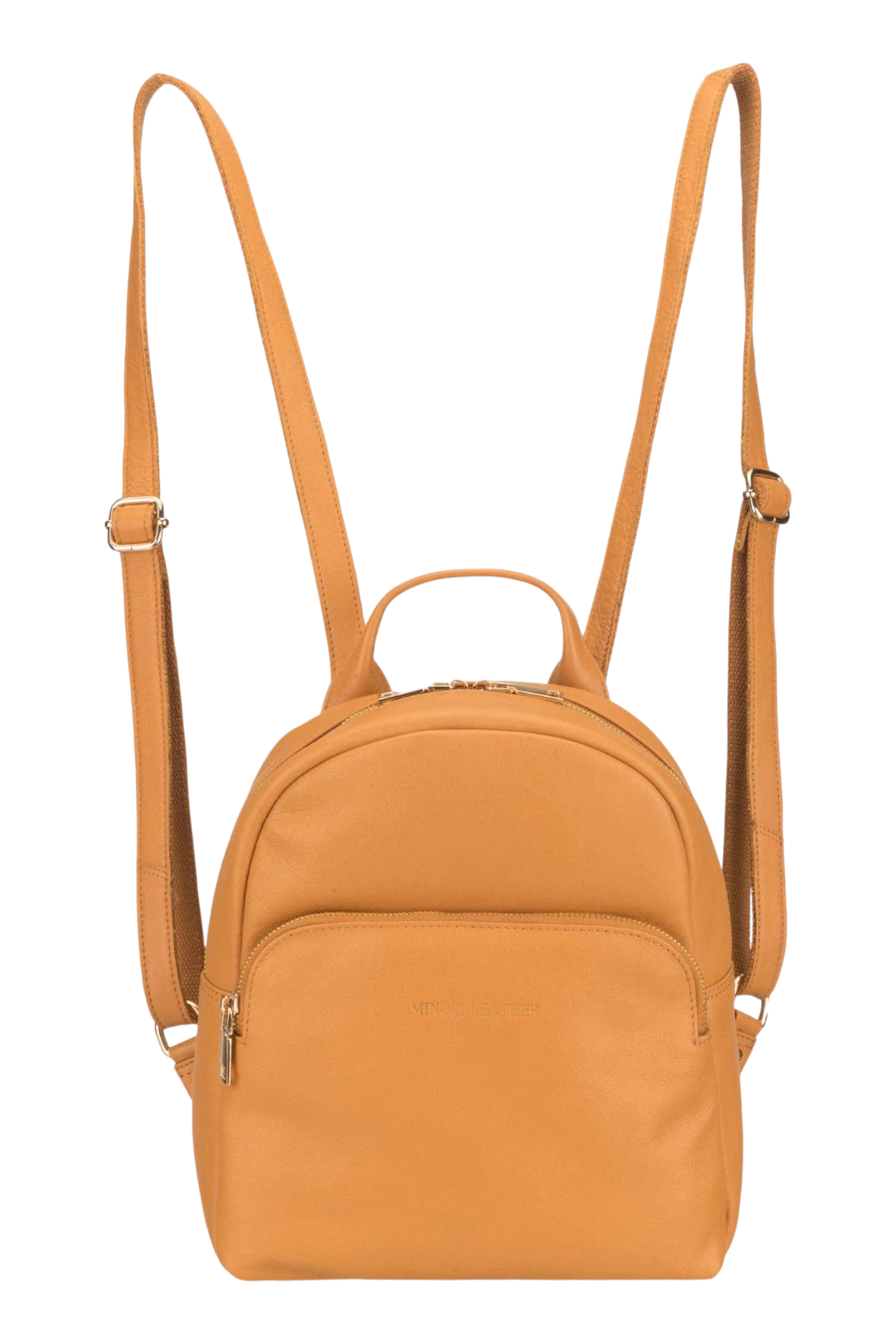 Minori Leather Madison Women's Full-Grain Nappa Leather Backpack – Tan