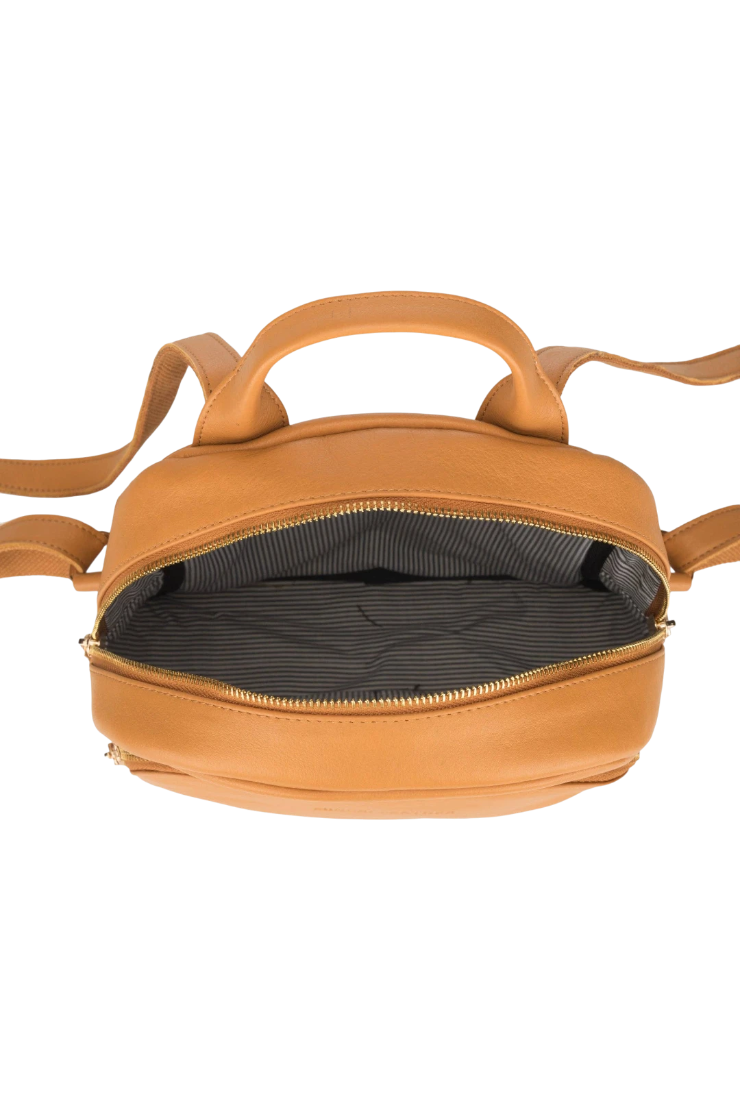 Minori Leather Madison Women's Full-Grain Nappa Leather Backpack – Tan