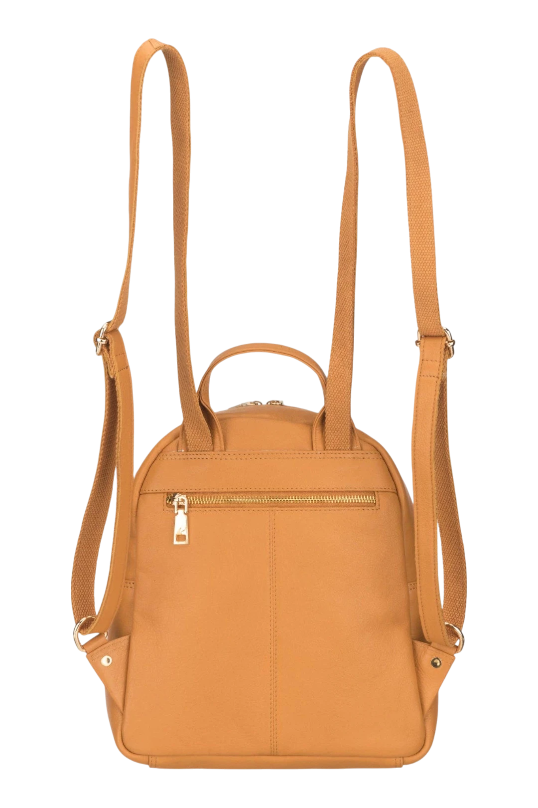 Minori Leather Madison Women's Full-Grain Nappa Leather Backpack – Tan