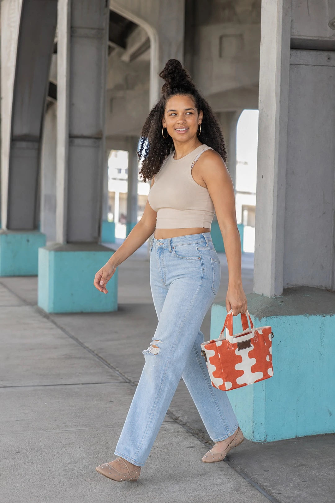 Maika Mini Tote – Echo Tangerine