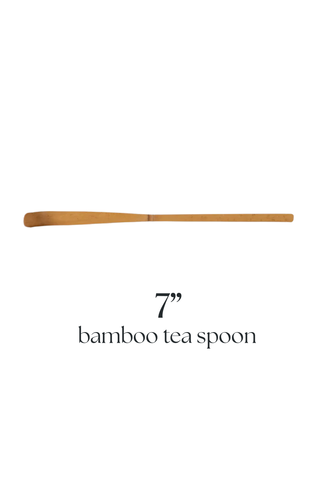 Matcha Bamboo Tea Spoon – 7" Hand-Forged Scoop