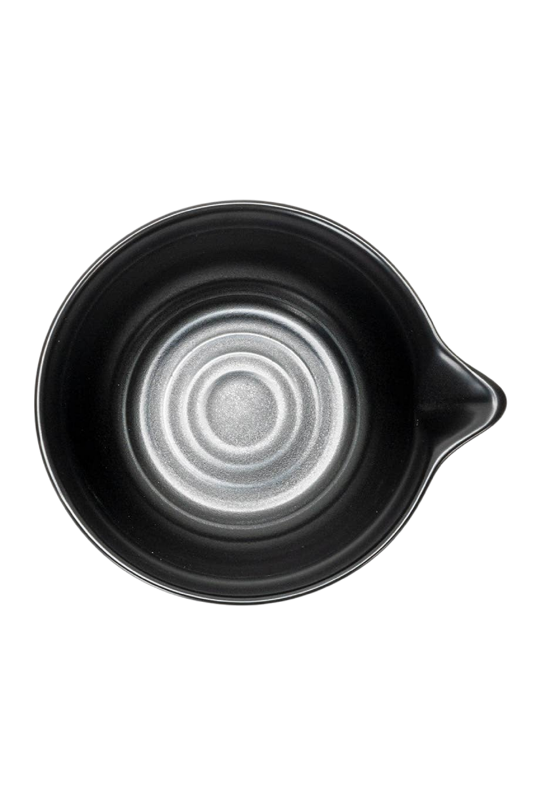 Matcha Latte Bowl with Spout – Black Matte (10 oz)