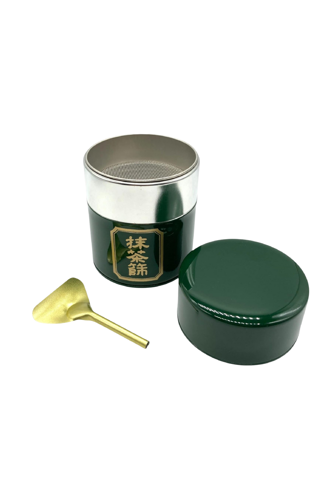 Matcha Tin with Mesh Sifter & Scoop – Aluminum (5.3 oz)