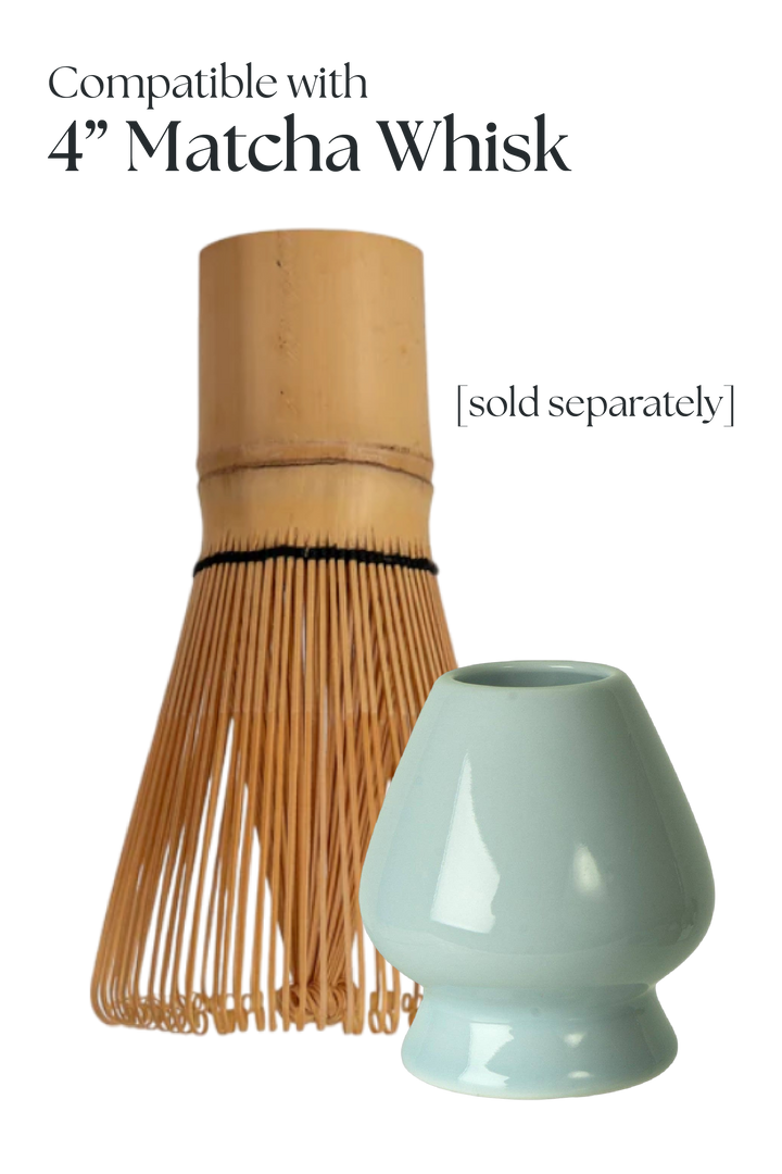 3" Matcha Whisk Stand – Porcelain Light Blue