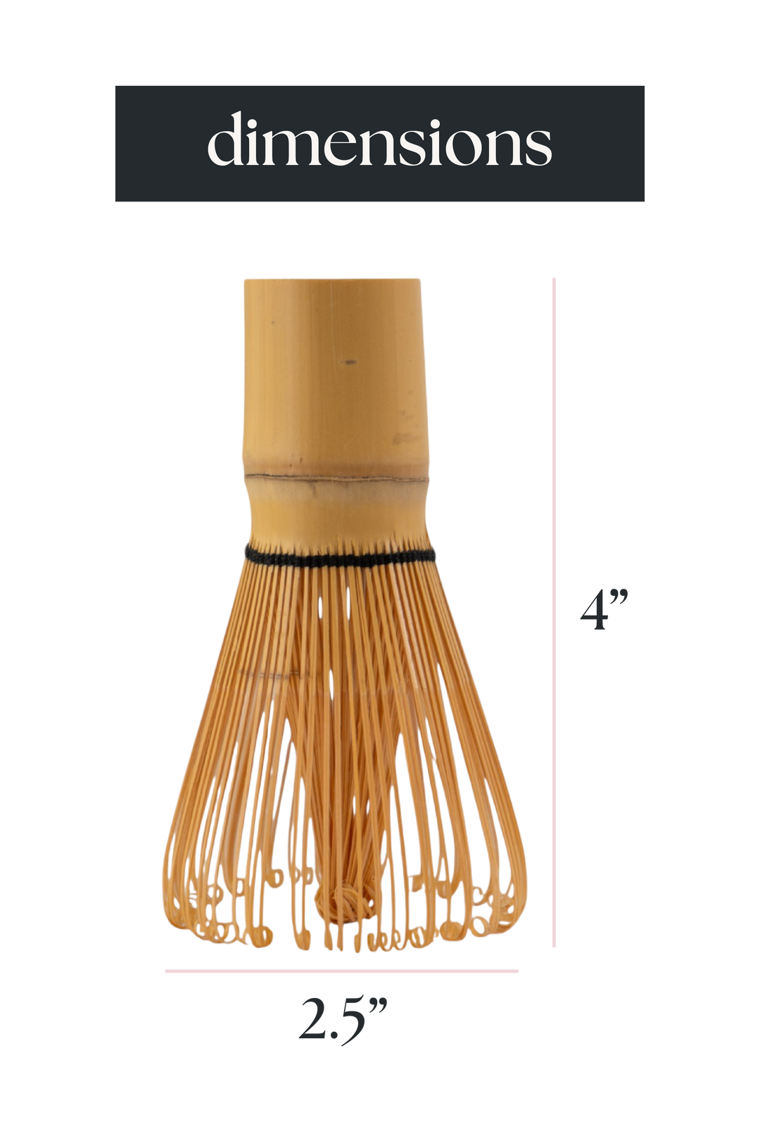 Matcha Whisk (Chasen) – 100-Prong Bamboo (4")