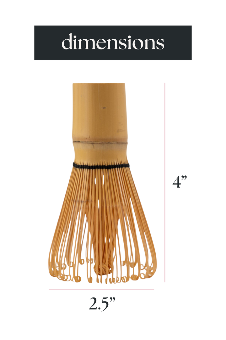 Matcha Whisk (Chasen) – 100-Prong Bamboo (4")