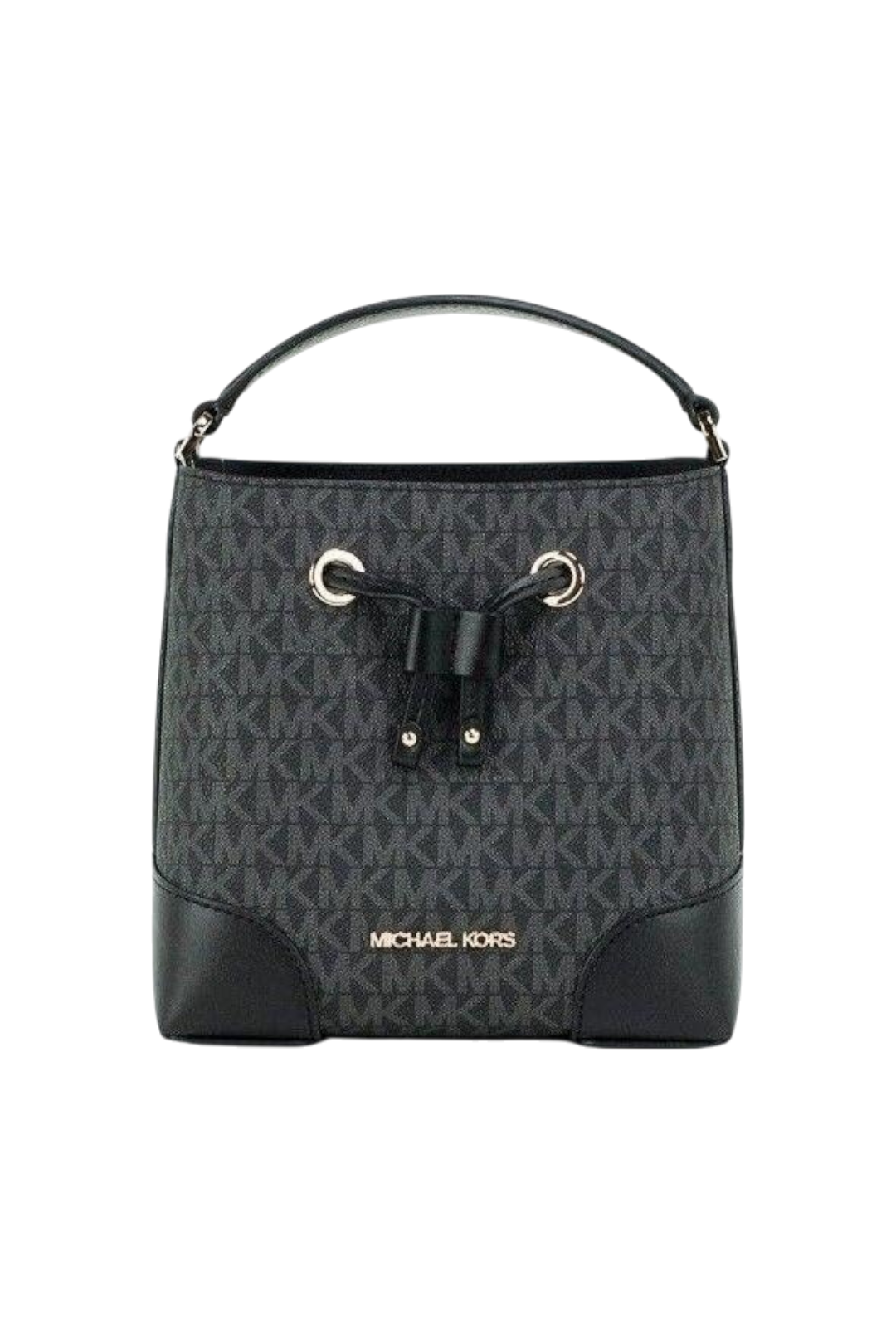 Michael Kors Mercer Small Drawstring Bucket Bag – Signature Print, Crossbody Style
