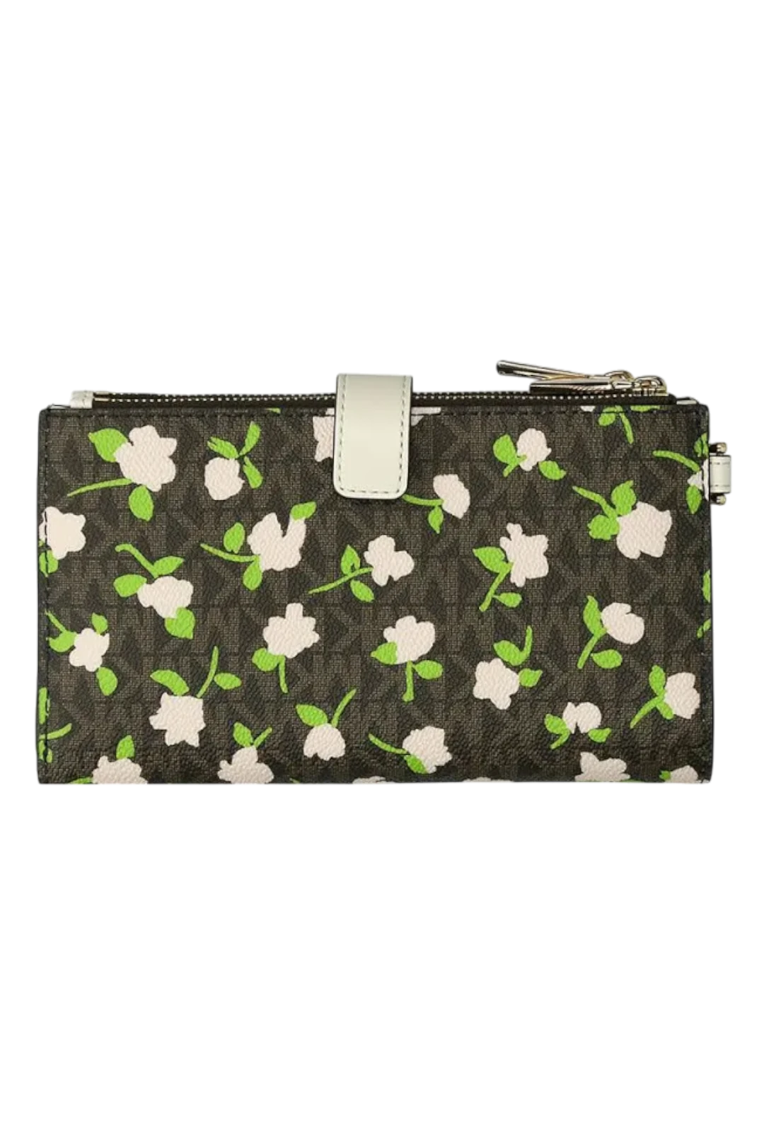 Michael Kors Jet Set Double Zip Wristlet Wallet – Brown/Floral