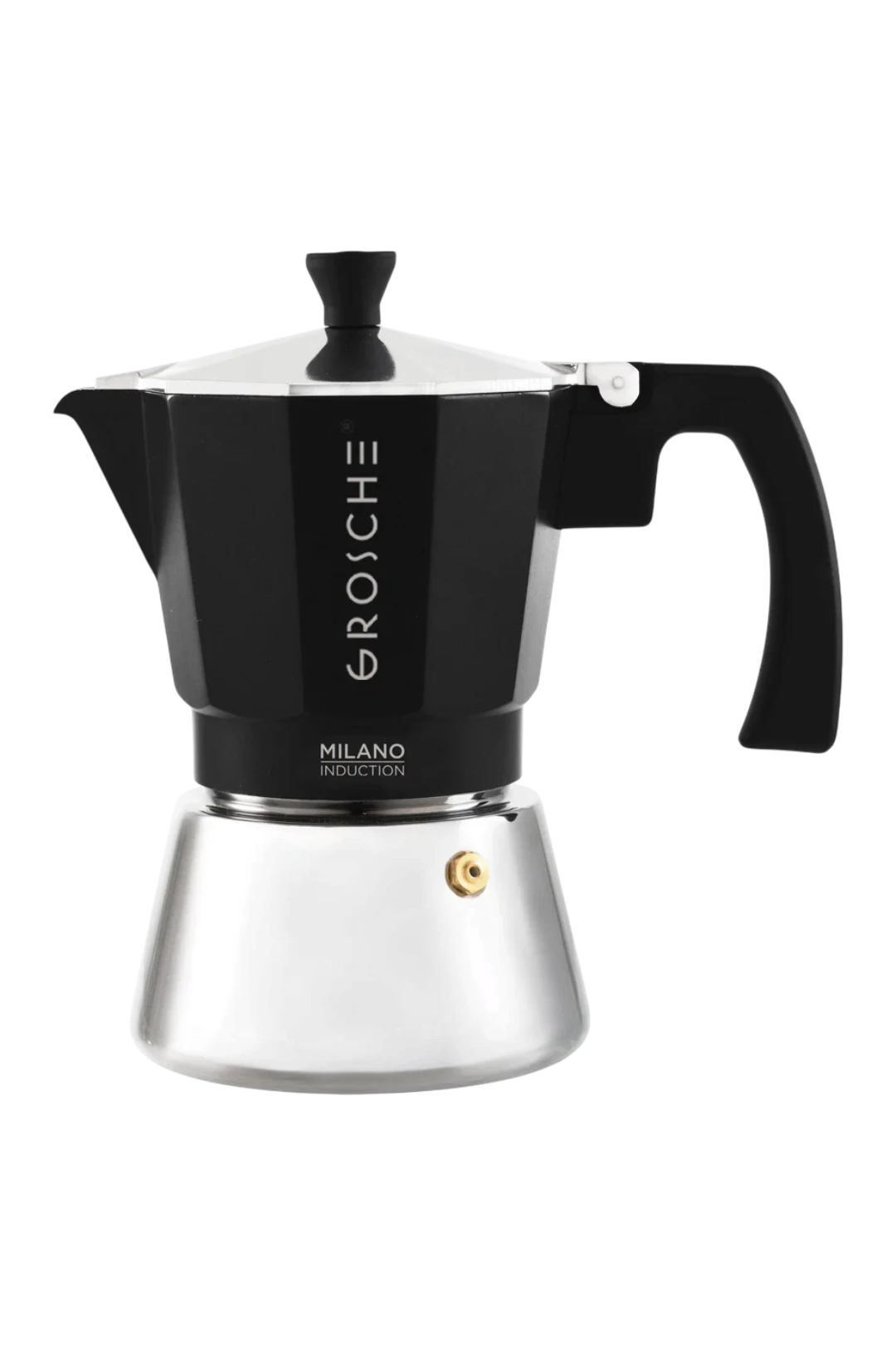 GROSCHE MILANO INDUCTION Stovetop Espresso Maker – Black