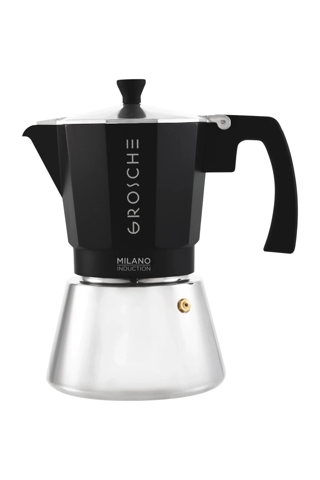 GROSCHE MILANO INDUCTION Stovetop Espresso Maker – Black