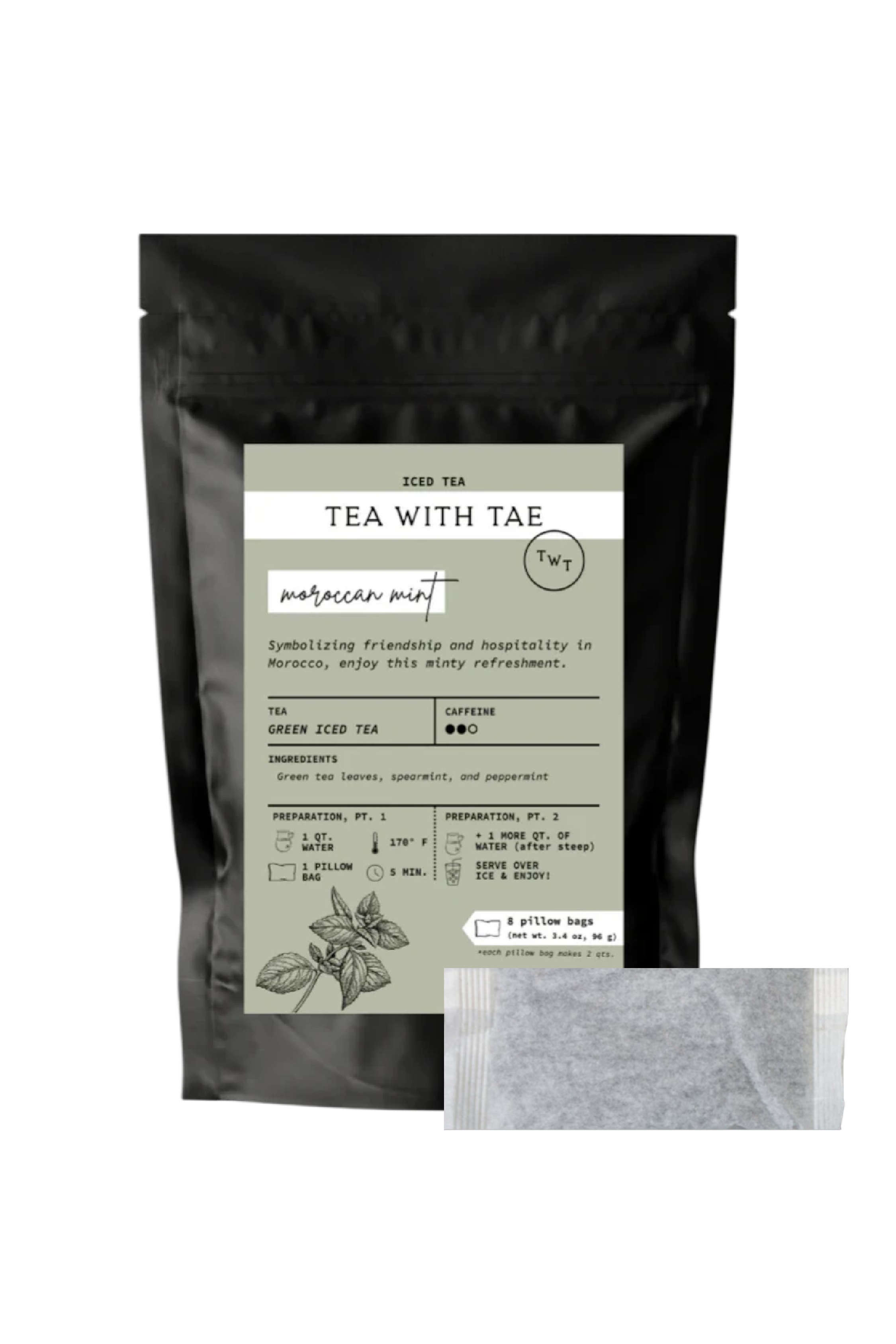 Moroccan Mint Iced Green Tea Pouch