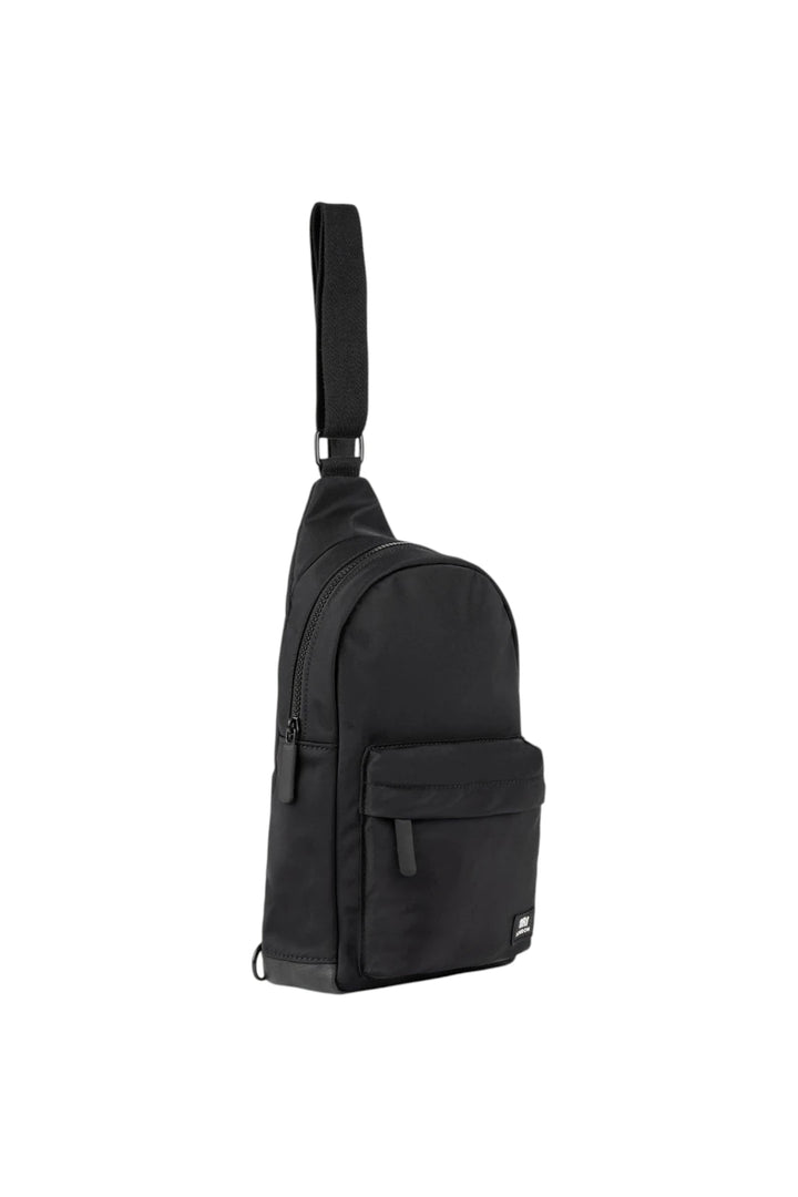ORI LONDON All Black Willesden Sling Bag in Black