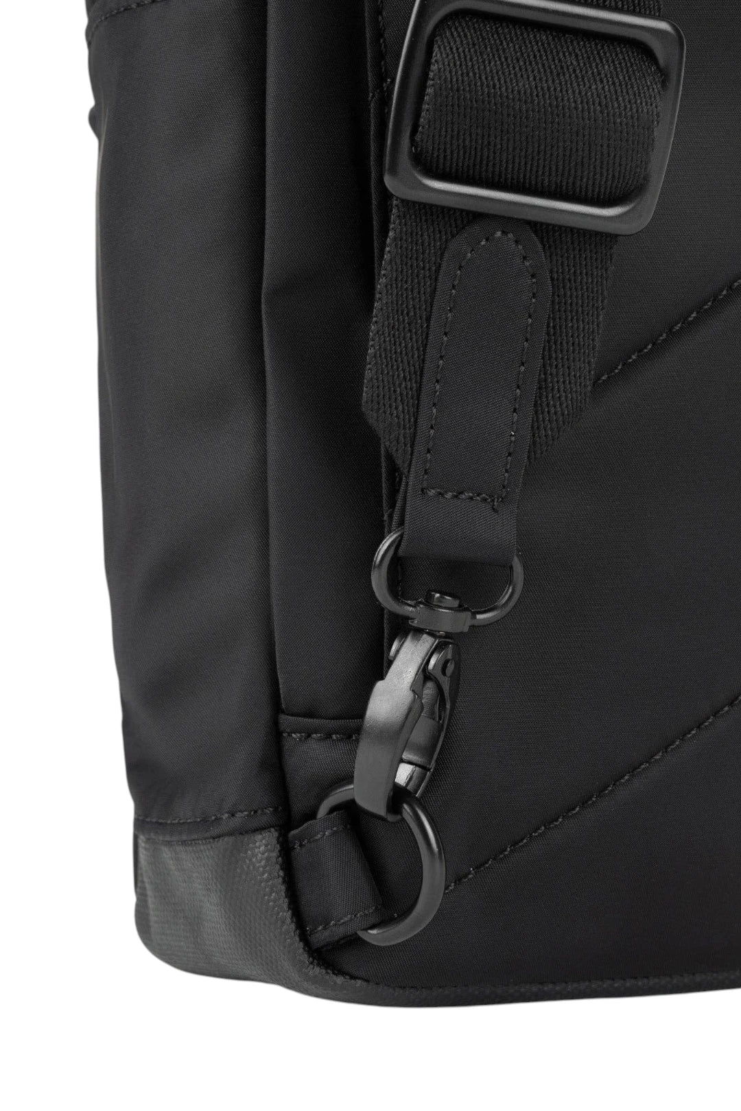 ORI LONDON All Black Willesden Sling Bag in Black