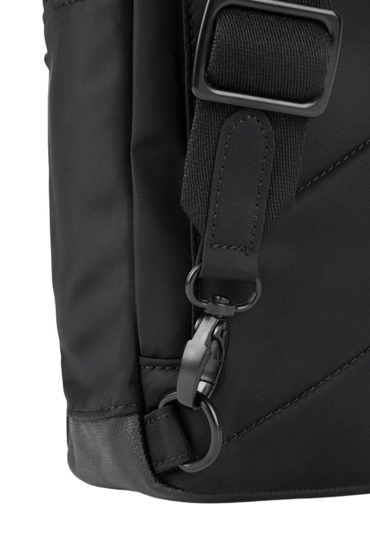 ORI LONDON All Black Willesden Sling Bag in Black