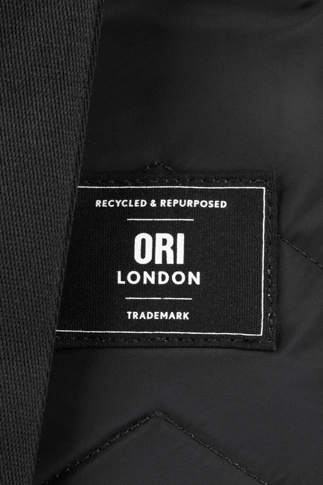 ORI LONDON All Black Willesden Sling Bag in Black