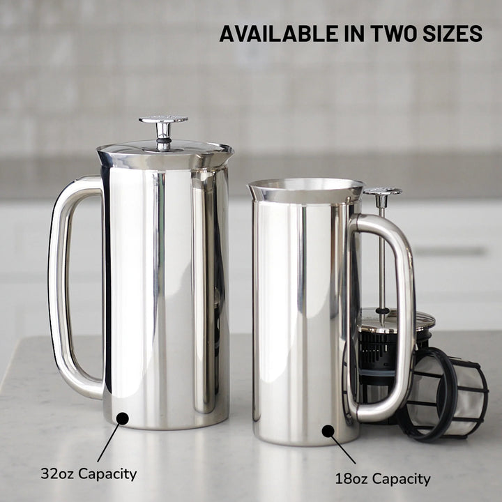P7 Stainless Steel French Press Coffee Maker