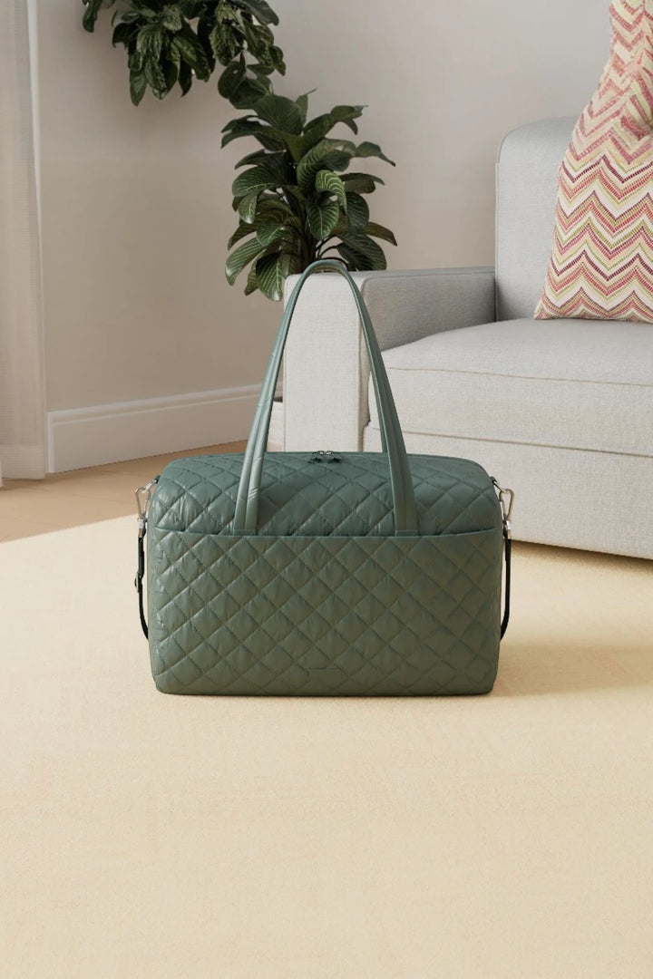 Vera Bradley Performance Twill Large Travel Duffle Bag – Olive Leaf