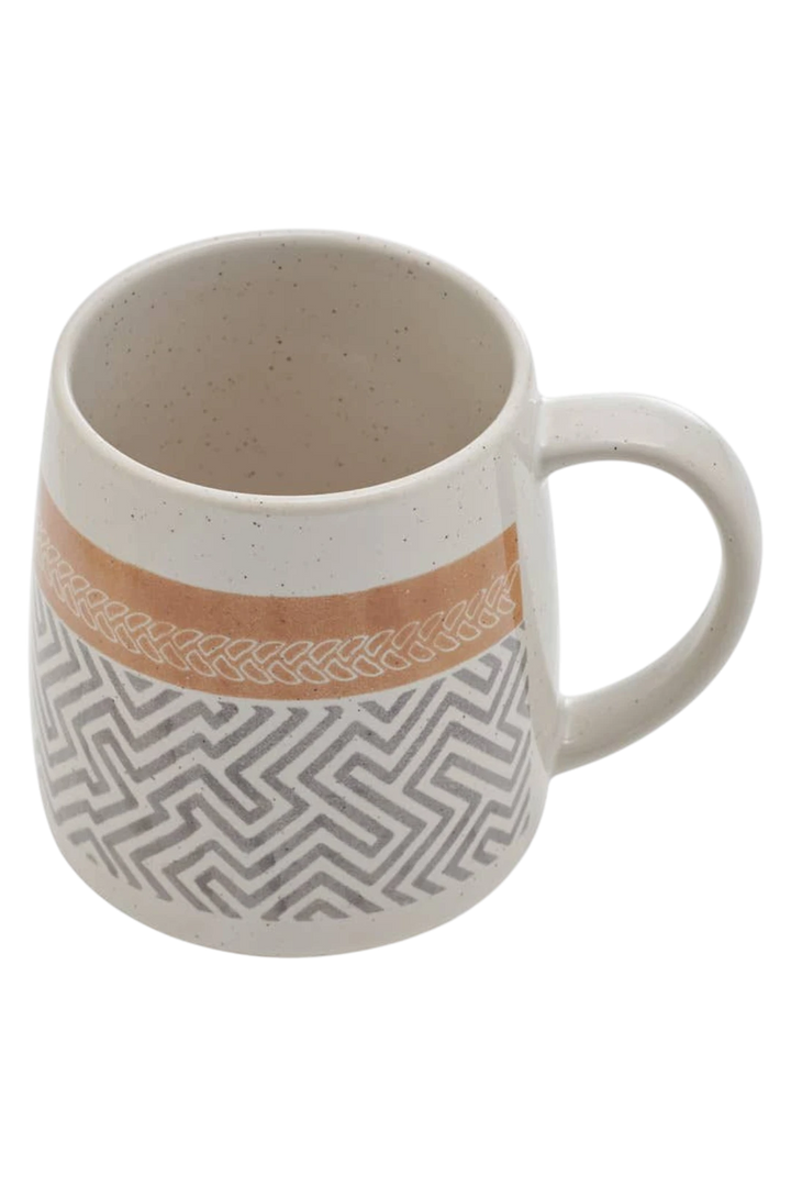 Pfaltzgraff 15oz Geo Pattern Cone Stoneware Mug