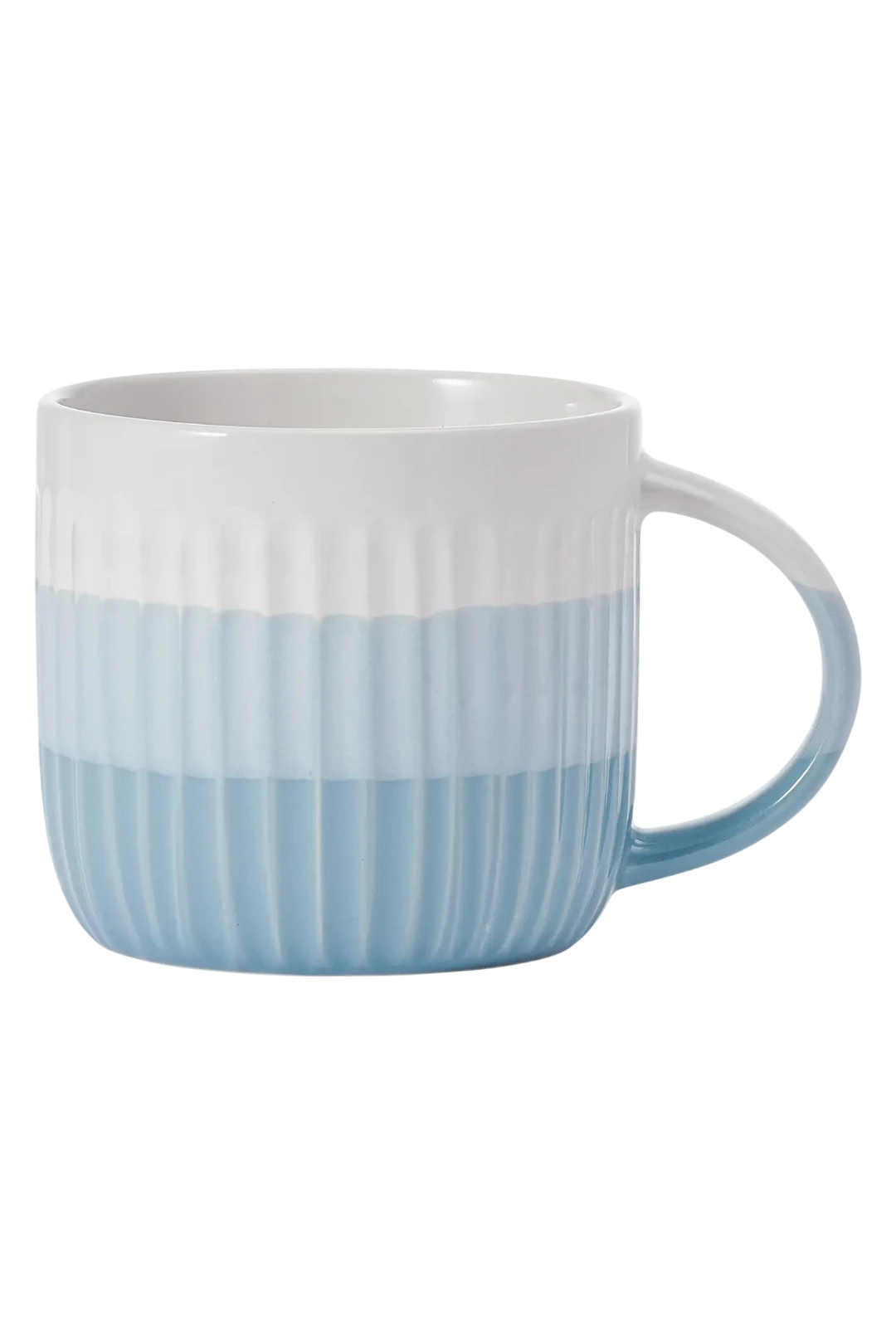 Pfaltzgraff 16oz Blue Debossed Ombre Stoneware Mug