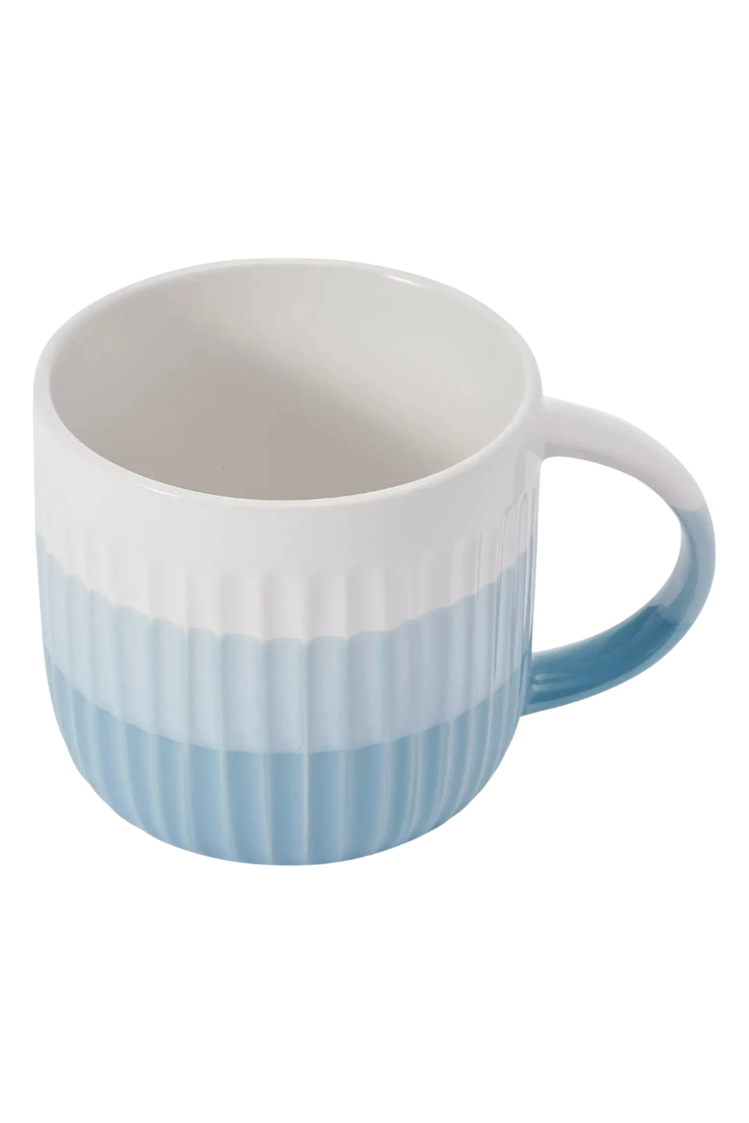 Pfaltzgraff 16oz Blue Debossed Ombre Stoneware Mug