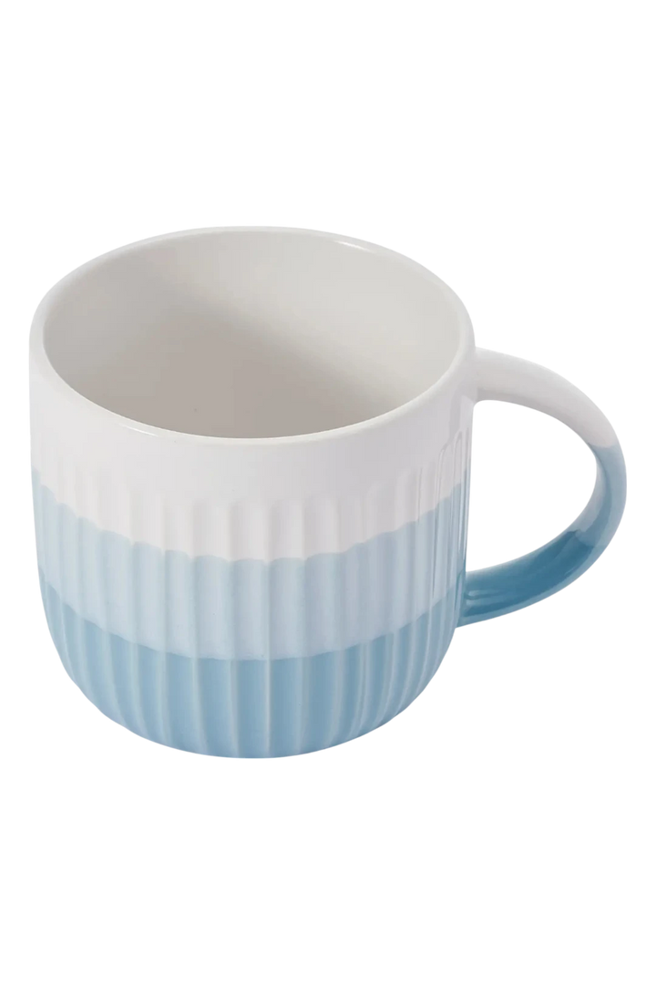 Pfaltzgraff 16oz Blue Debossed Ombre Stoneware Mug