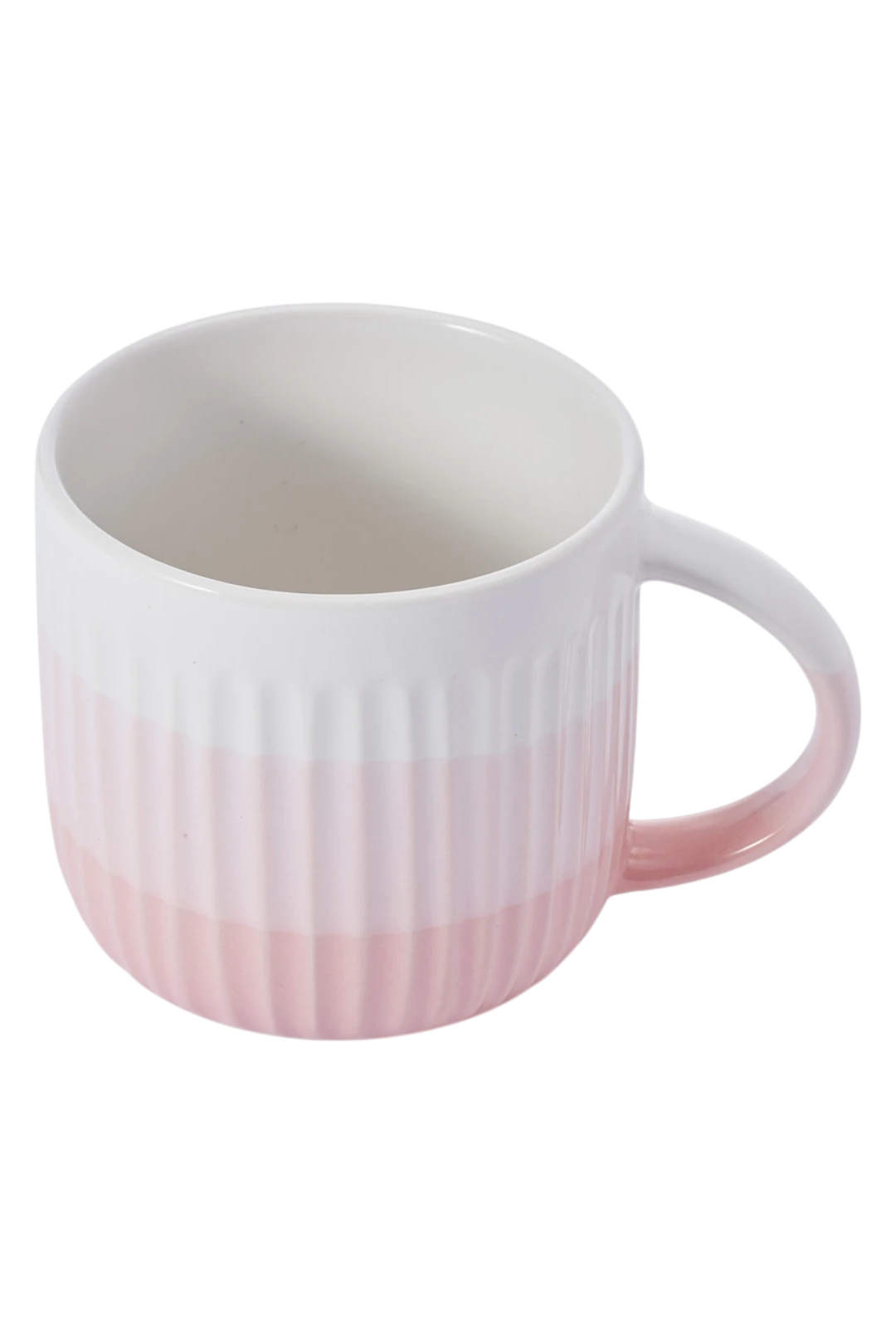 Pfaltzgraff 16oz Pink Debossed Ombre Stoneware Mug