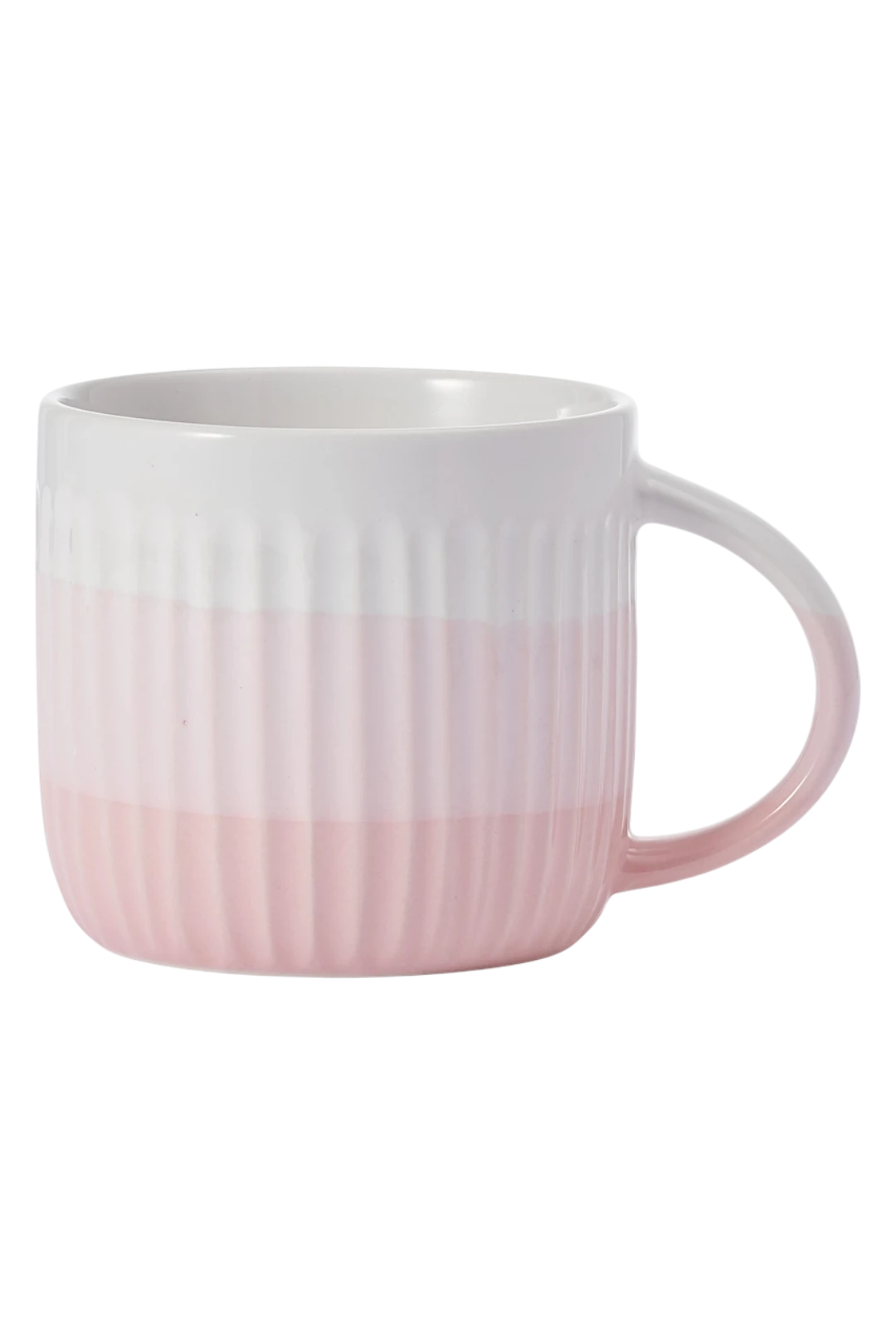 Pfaltzgraff 16oz Pink Debossed Ombre Stoneware Mug