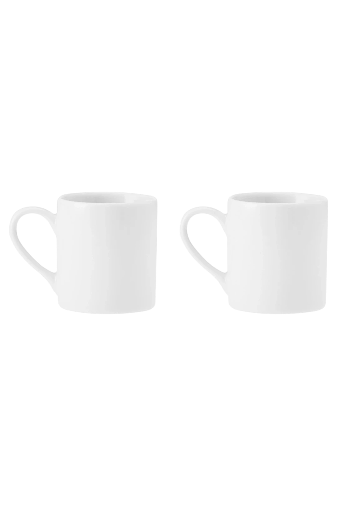 Pfaltzgraff 3oz White Porcelain Espresso Mug Set (Set of 2)