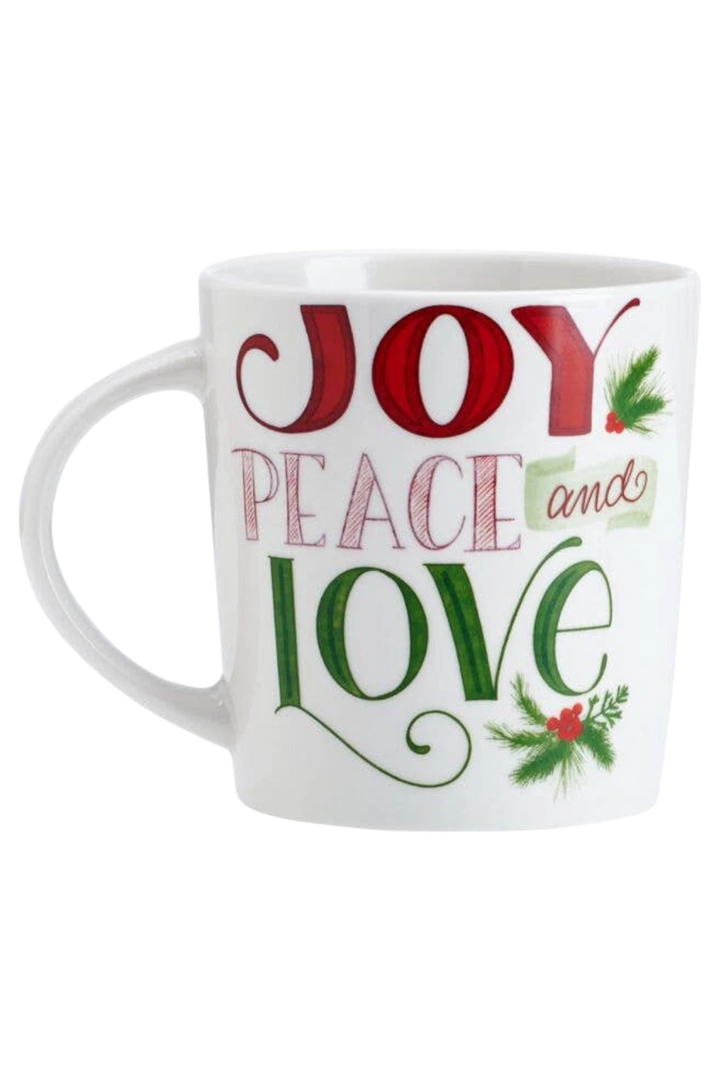 Pfaltzgraff Holiday “Joy Peace Love” 18oz Porcelain Mug