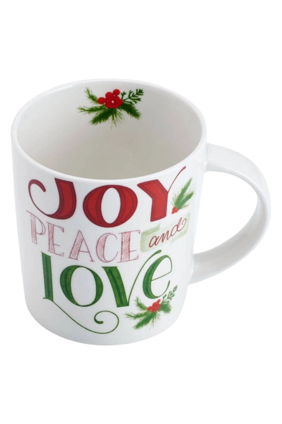 Pfaltzgraff Holiday “Joy Peace Love” 18oz Porcelain Mug