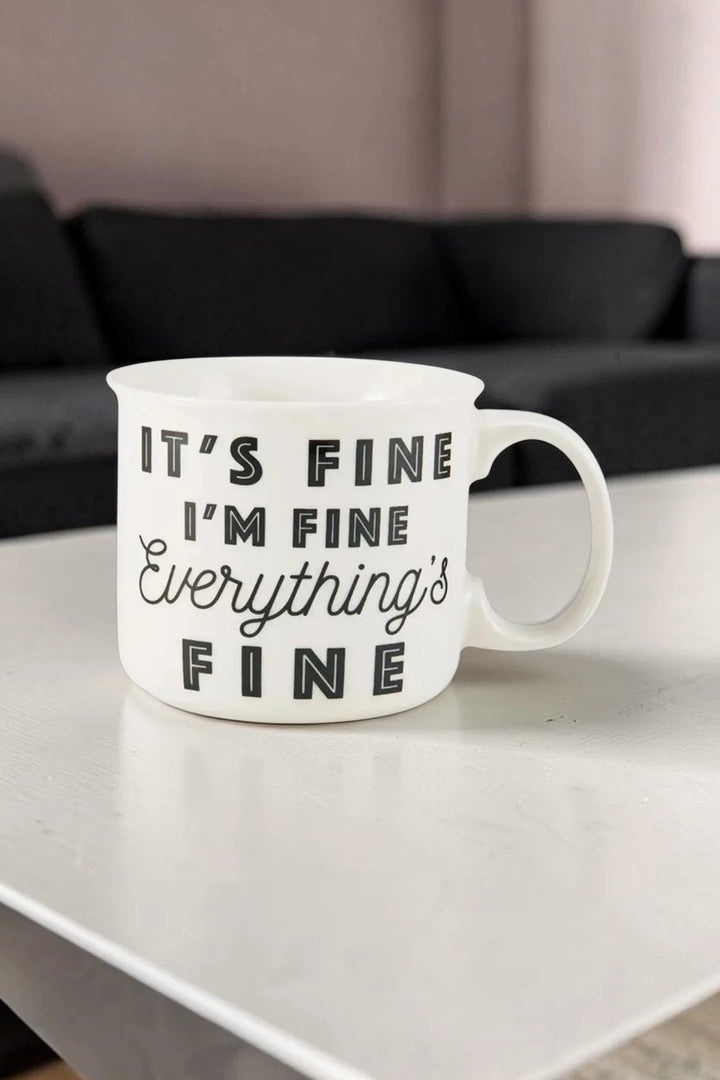 Pfaltzgraff “It’s Fine, I’m Fine, Everything’s Fine” 18oz Camper Mug