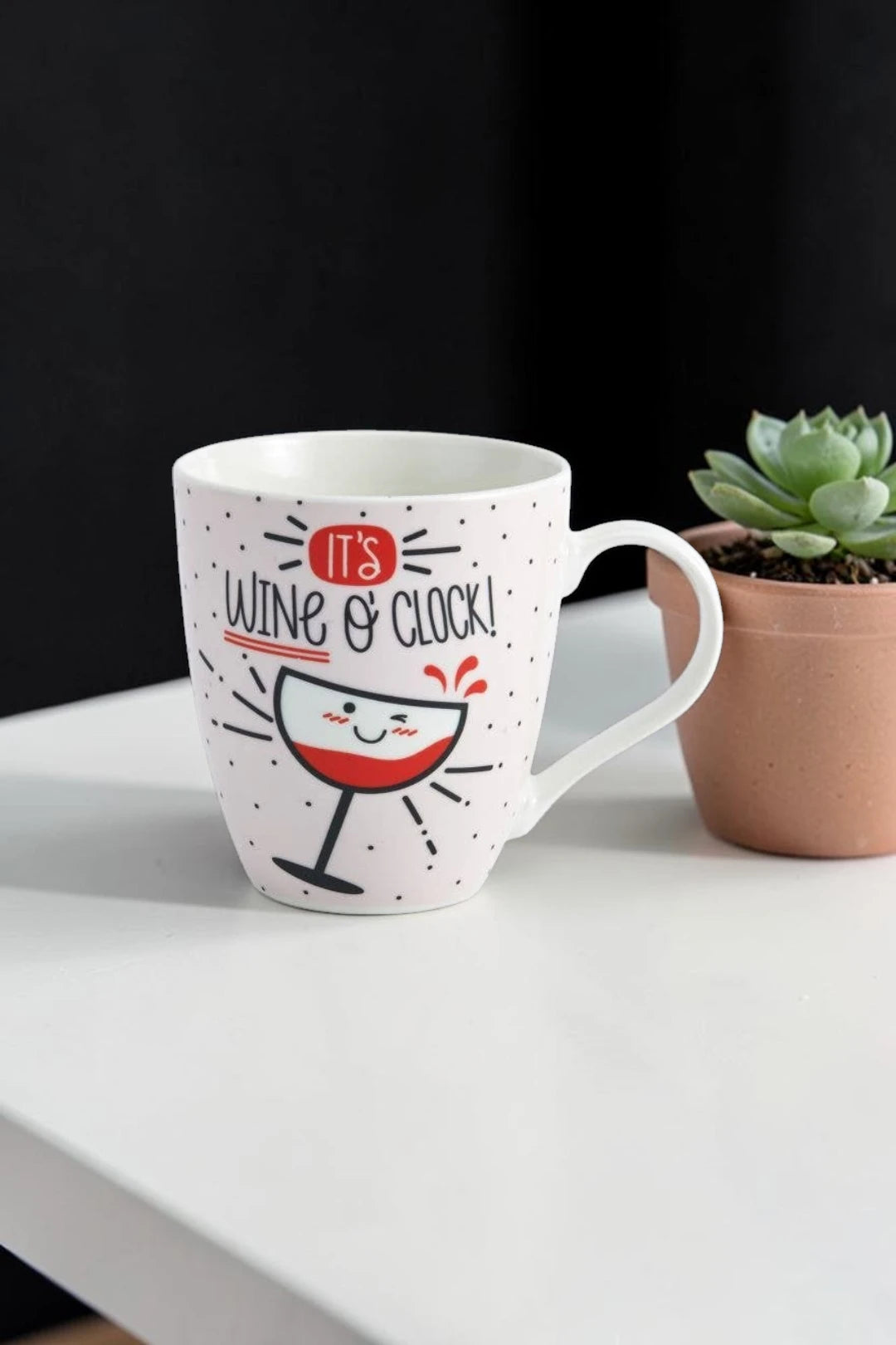 Pfaltzgraff “It’s Wine O’clock!” 18oz Porcelain Mug