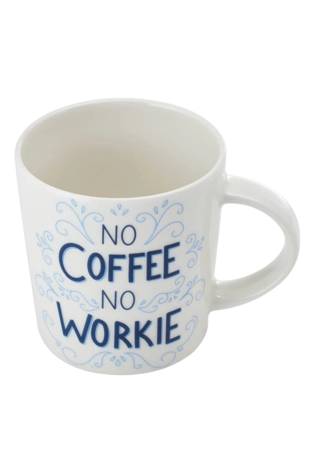 Pfaltzgraff “No Coffee, No Workie” 18oz Porcelain Mug