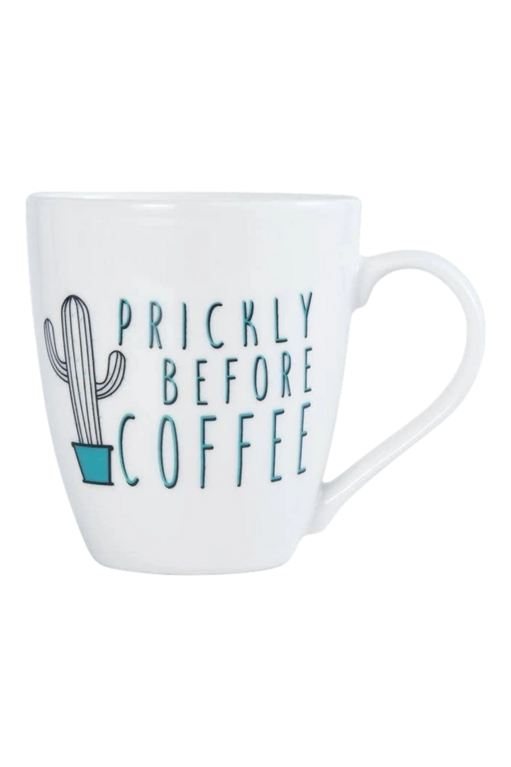 Pfaltzgraff “Prickly Before Coffee” 18oz Porcelain Mug