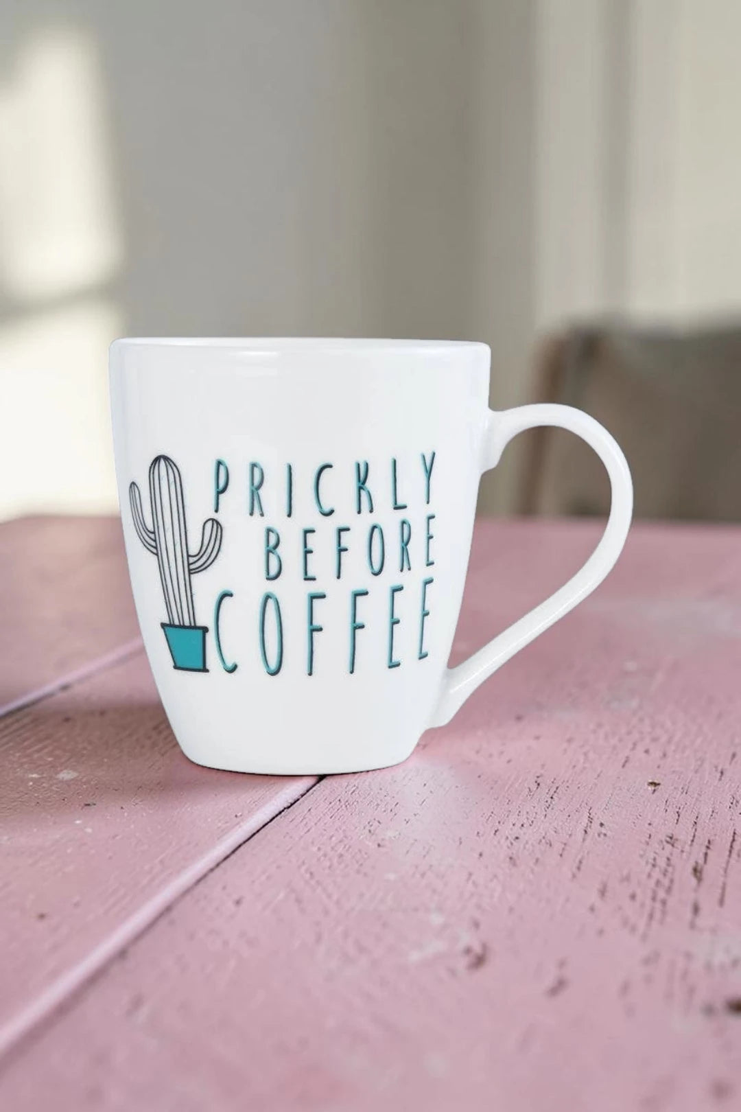 Pfaltzgraff “Prickly Before Coffee” 18oz Porcelain Mug